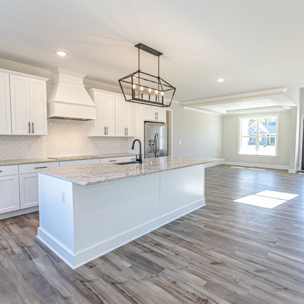 Winslow Custom Homes Kitchen with Chandelier