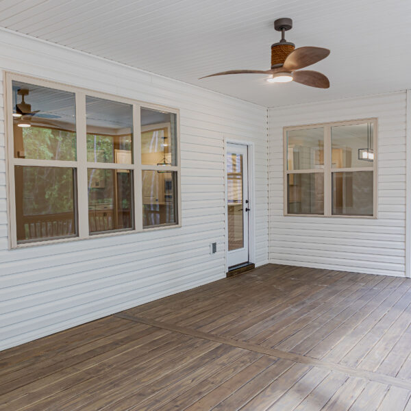 Winslow Custom Homes Sunroom Back Porch