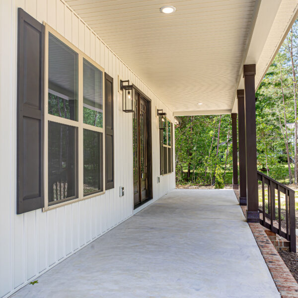 Winslow Custom Homes Front Porch with Double Doors