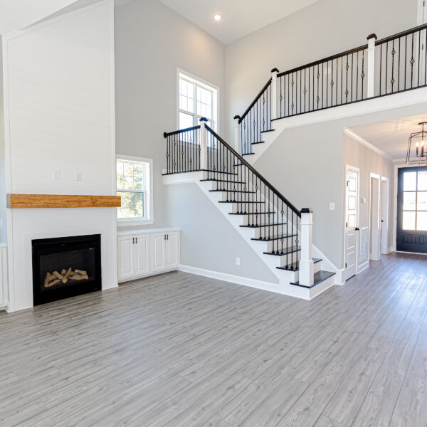 Winslow Custom Homes Living Room with Balcony