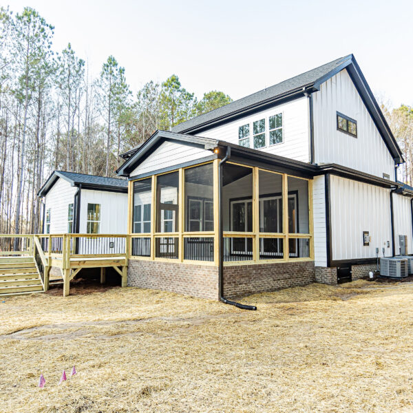 Winslow Custom Homes Back Deck with Screened Porch