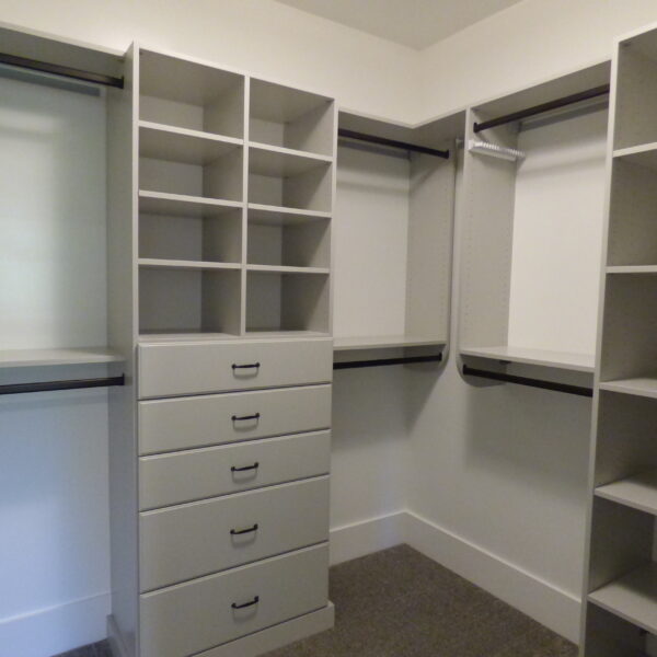 Winslow Custom Homes Master Closet Grey