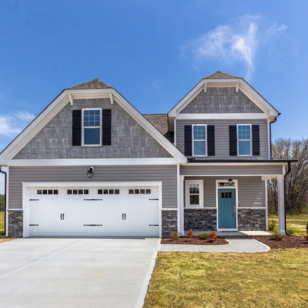 Winslow Custom Homes Exterior Blue Door