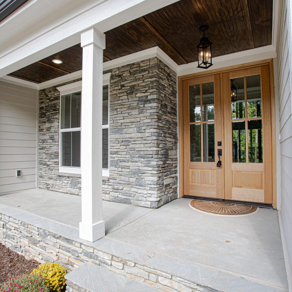 Winslow Custom Homes Exterior Stone Porch