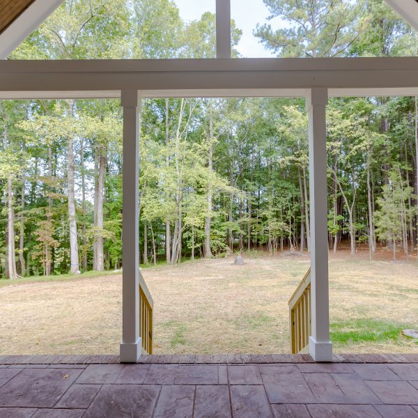 Winslow Custom Homes View of backyard from porch