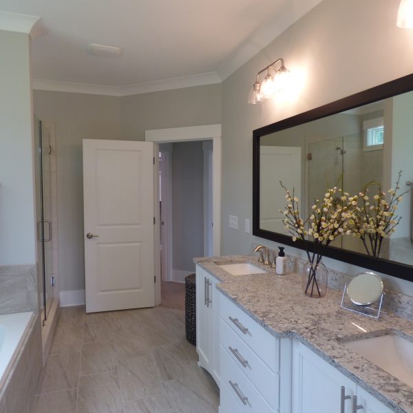 Custom Home Builder Bathroom Large Mirror