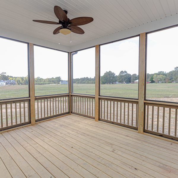 Winslow Custom Homes covered Back Deck