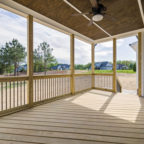 Winslow Custom Homes Covered Back Porch