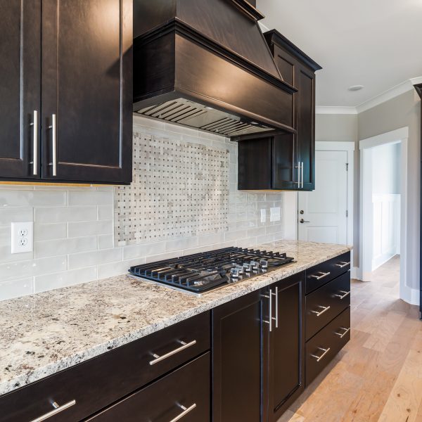 Winslow Custom Homes Kitchen with Black Cabinets