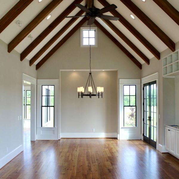 Winslow Custom Homes Dining room with vaulted ceilings