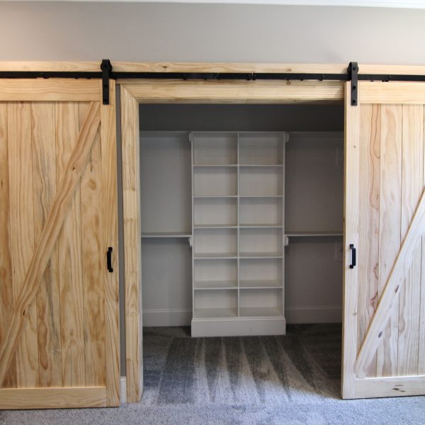 Winslow Homes Custom Home Builder Barn Door Closet