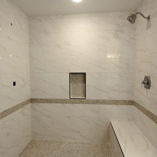 Custom Home Builder Bathroom Large Tile Shower