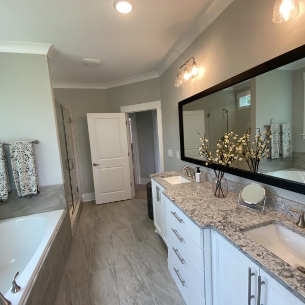 Custom Home Builder Bathroom Granite Counter