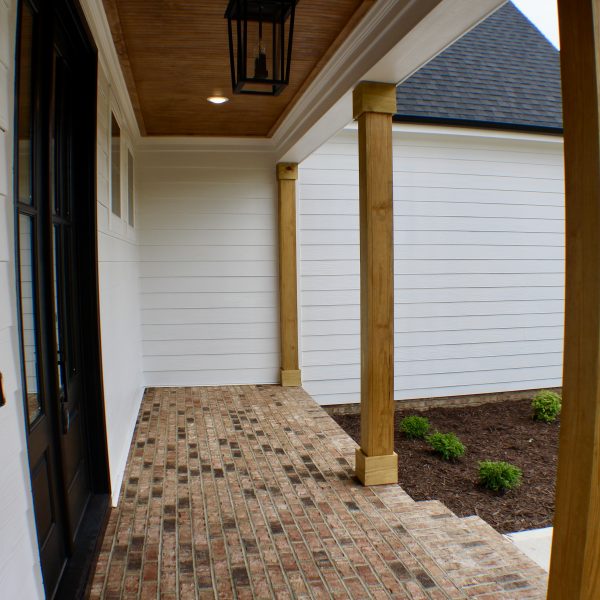 Winslow Custom Homes Brick Front Porch Area