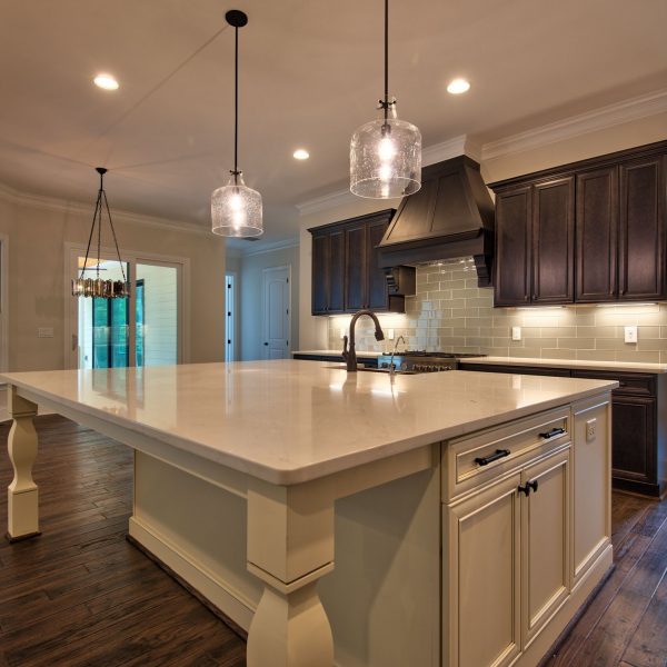 Winslow Custom Homes Kitchen with dark cabinets