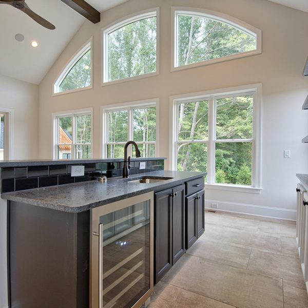 Winslow Custom Homes Large windows in living room