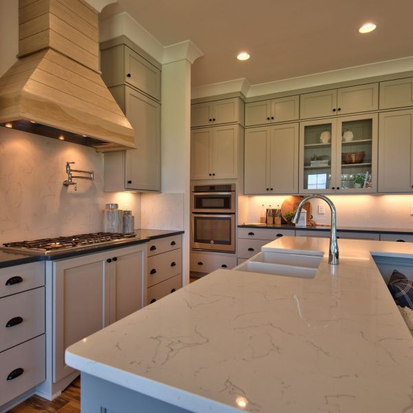 Winslow Custom Homes Kitchen with grey cabinets