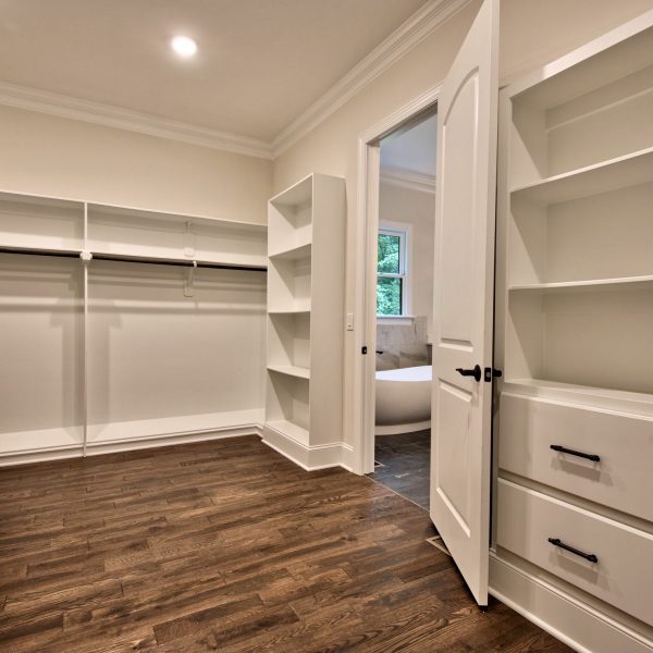 Winslow Custom Homes custom closet in master bedroom